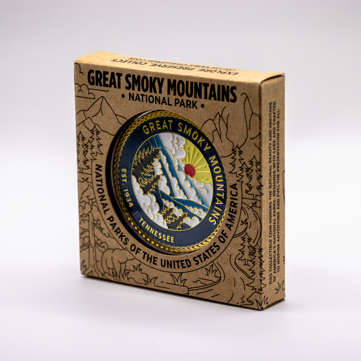 Great Smoky Mountains National Park Challenge Coin