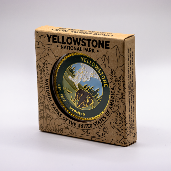 Yellowstone National Park Challenge Coin