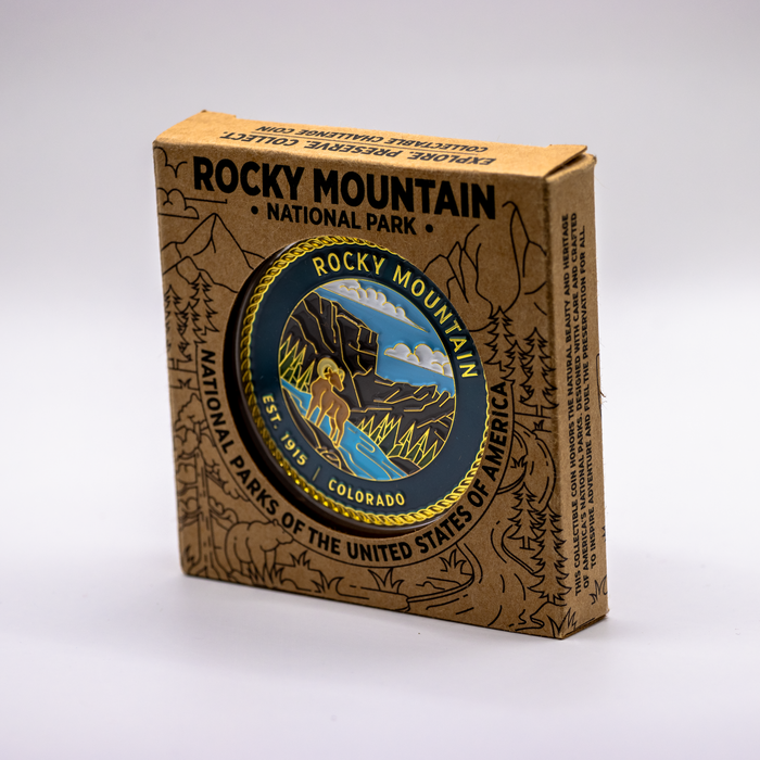 Rocky Mountain National Park Challenge Coin